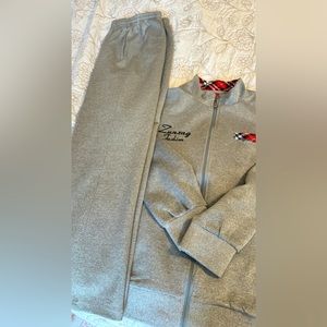 Sport suit. Wonderful material. Very easy to use. Jacket and pants with zipper